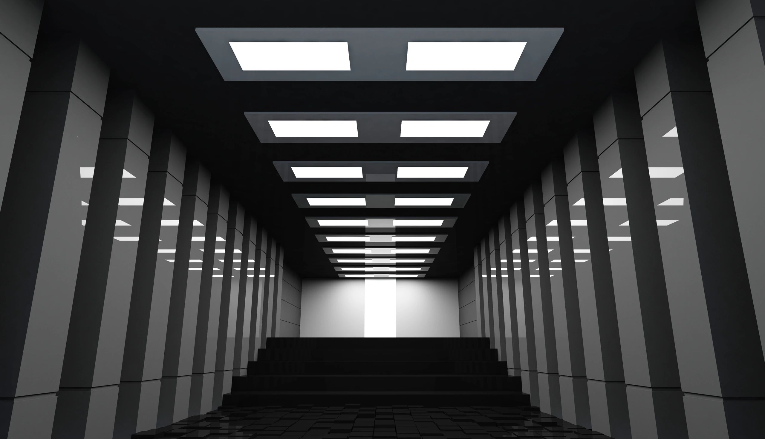 Modern high-tech facility interior